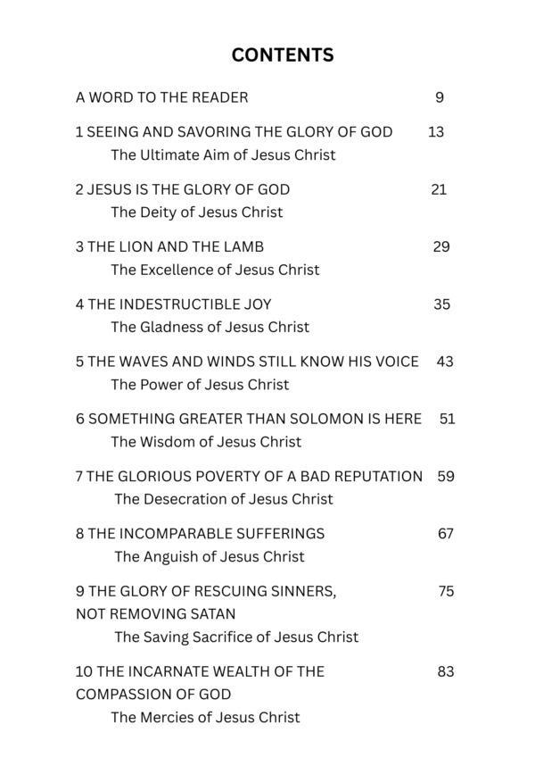 Seeing and Savoring Jesus Christ