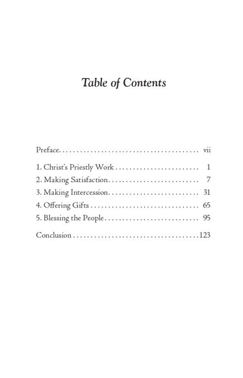 Comfort and Holiness from Christ's Priestly Work