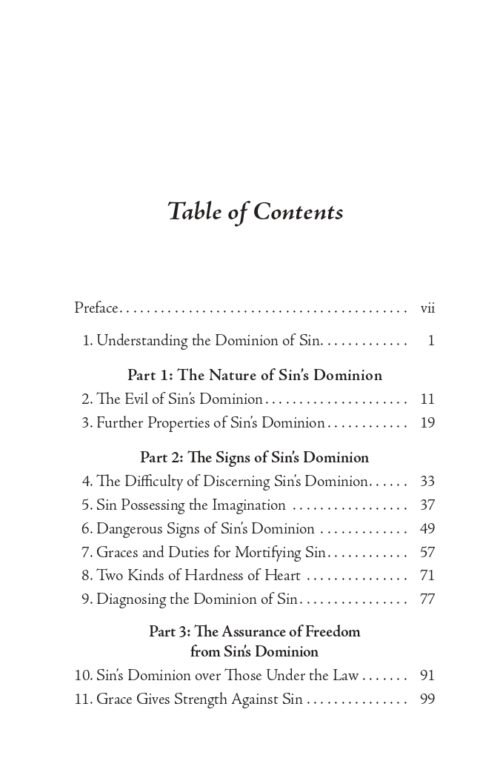 Freedom from Sin’s Dominion